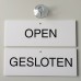 Open/gesloten bordje met zuignap Td14310055